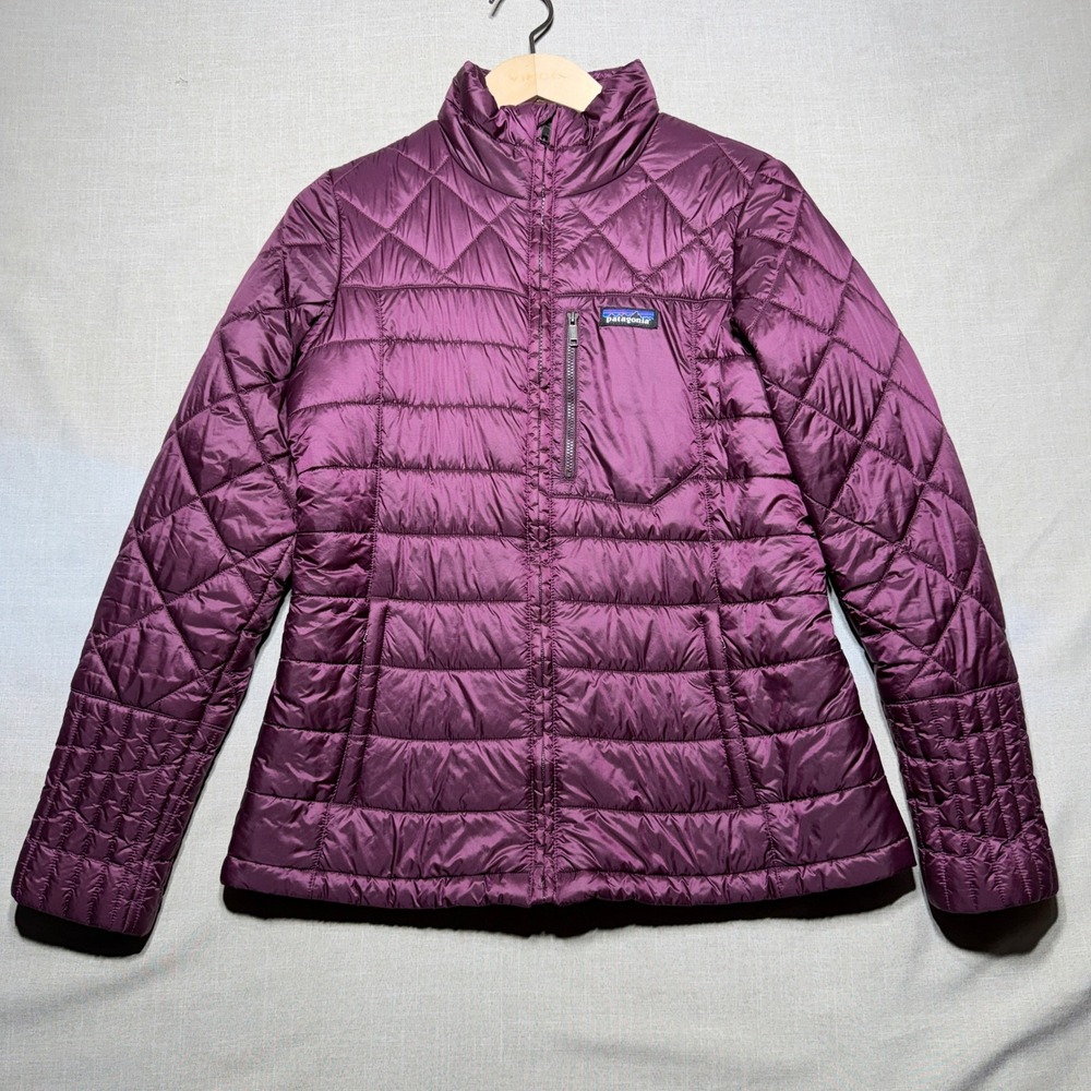 Patagonia Radalie Jacket Womens Medium Purple Burgundy Puffer 27690 Outdoor